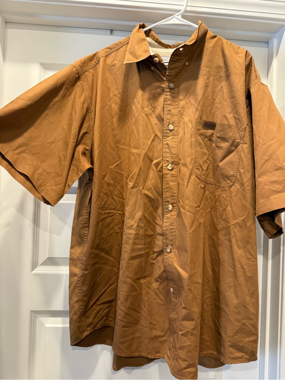 Carhartt Men's Short Sleeve Button-Down Shirt - Brown/Tan